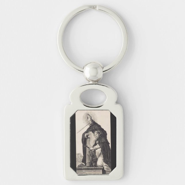 Saint Albert the Great and saint Thomas Aquinas Key Ring (Front)