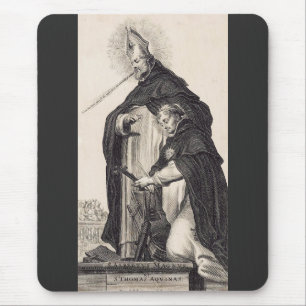 Saint Albert the Great and saint Thomas Aquinas Mouse Pad
