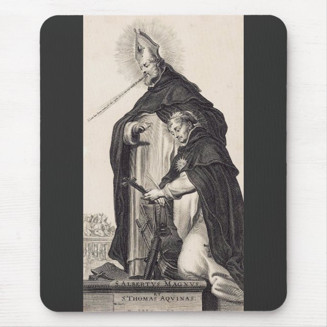 Saint Albert the Great and saint Thomas Aquinas Mouse Pad (Front)