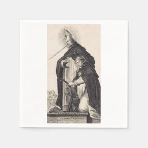 Saint Albert the Great and saint Thomas Aquinas Napkin