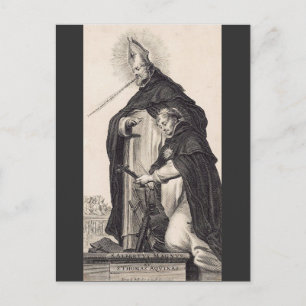 Saint Albert the Great and saint Thomas Aquinas Postcard
