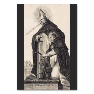 Saint Albert the Great and saint Thomas Aquinas Table Number