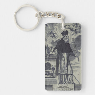 Saint Albinus of Angers Key Ring