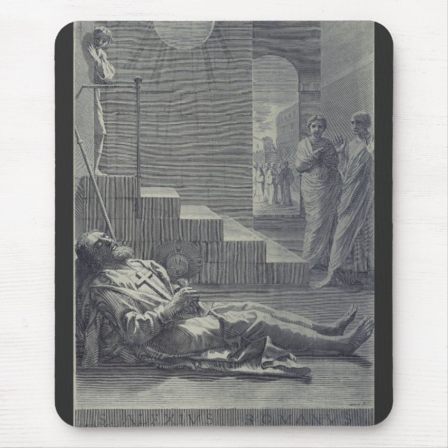 Saint Alexius of Rome Sacred Humility Art Mouse Pad (Front)