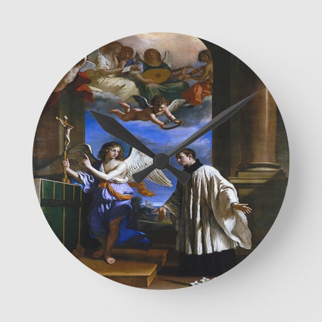 Saint Aloysius de Gonzaga Round Clock (Front)