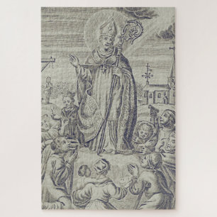 Saint Amand bishop of Tongeren-Maastricht Jigsaw Puzzle