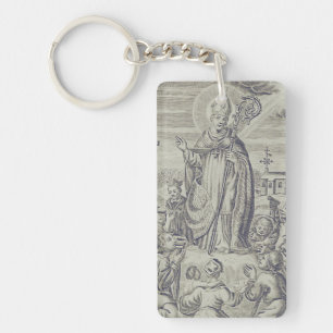 Saint Amand bishop of Tongeren-Maastricht Key Ring