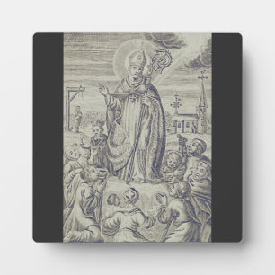 Saint Amand bishop of Tongeren-Maastricht Plaque