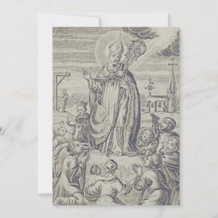 Saint Amand bishop of Tongeren-Maastricht Thank You Card