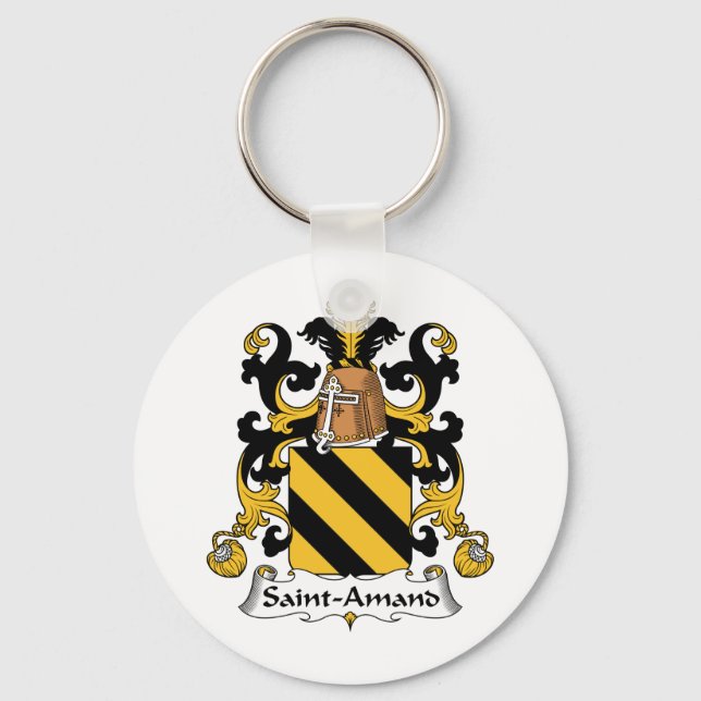 Saint-Amand Family Crest Key Ring (Front)