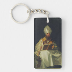 Saint Ambrose by Francisco de Goya Key Ring