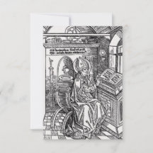 Saint Ambrose of Milan Holy Card