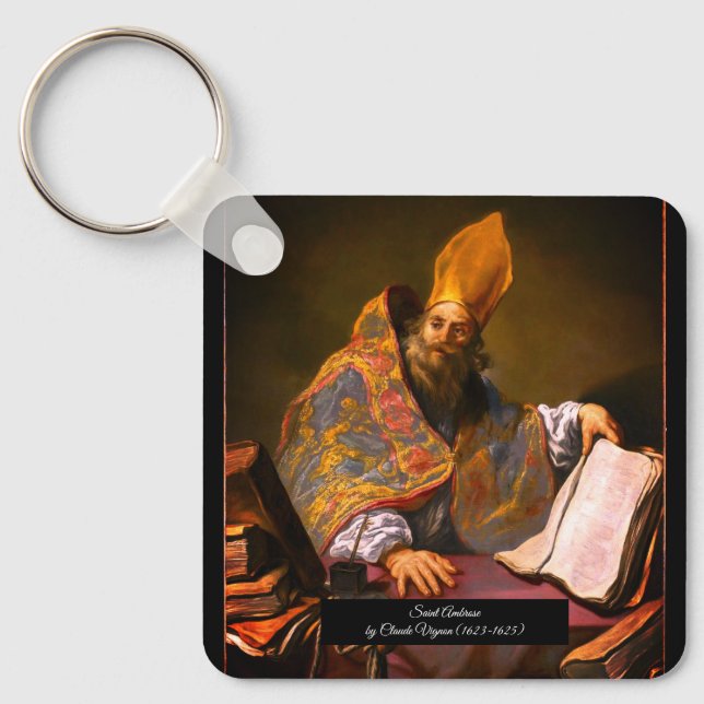 Saint Ambrose of Milan Key Ring (Front)