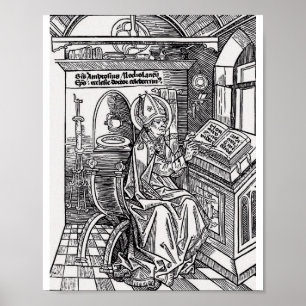 Saint Ambrose of Milan Poster