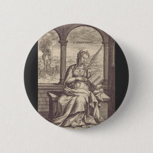 Saint Anastasia Christian saint and martyr 6 Cm Round Badge