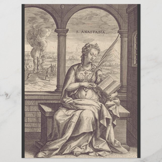 Saint Anastasia Christian saint and martyr Flyer (Front)