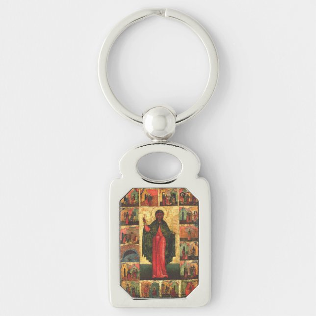Saint Anastasia the Deliverer Byzantine Art Key Ring (Front)