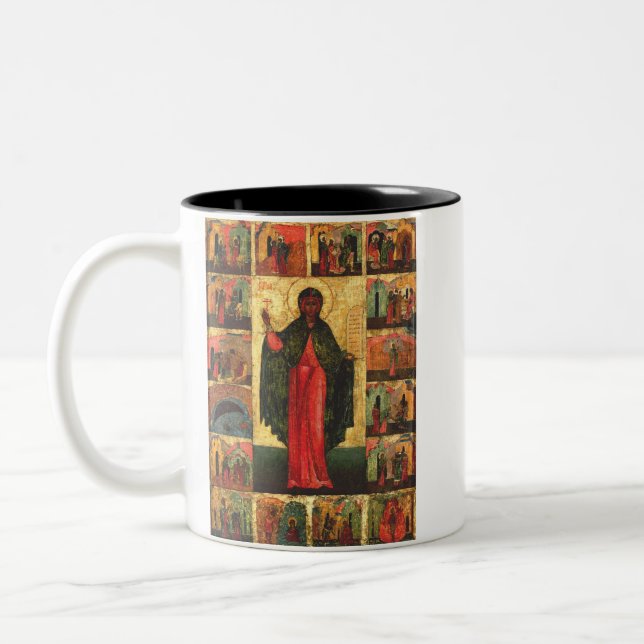 Saint Anastasia Virgin and martyr Two-Tone Coffee Mug (Left)
