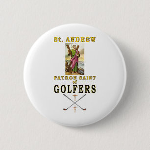 SAINT ANDREW 6 CM ROUND BADGE