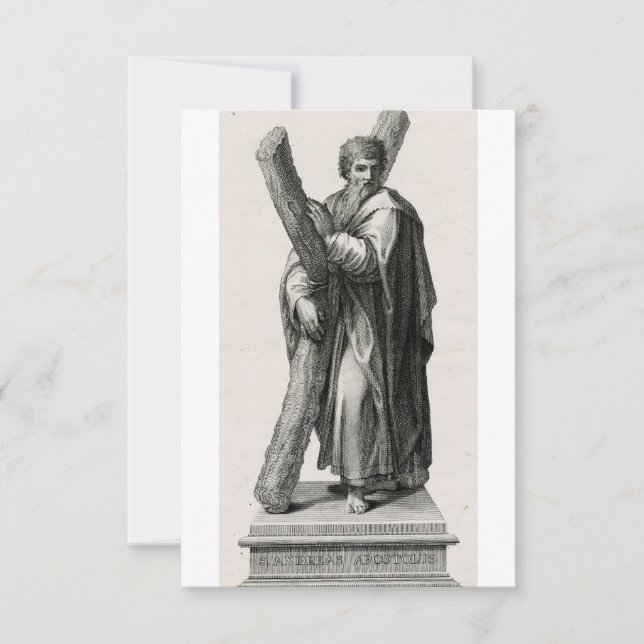 Saint Andrew Apostle Devotional Holy Card (Front)