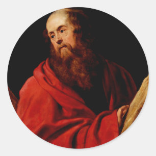 Saint Andrew by Peter Paul Rubens Classic Round Sticker