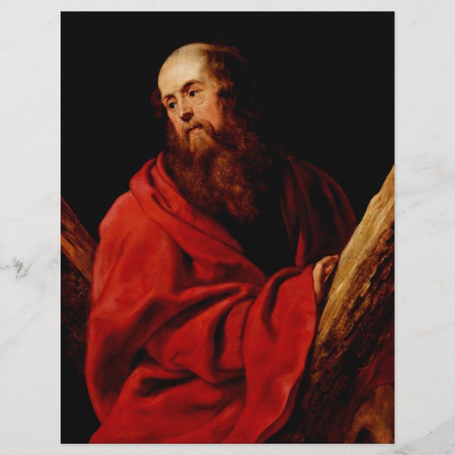 Saint Andrew by Peter Paul Rubens Flyer (Front)