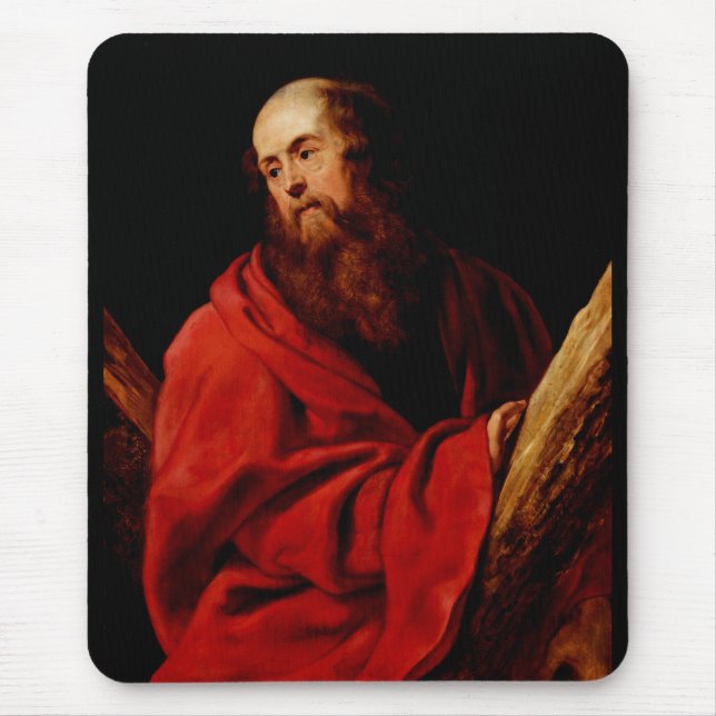 Saint Andrew by Peter Paul Rubens Mouse Pad (Front)