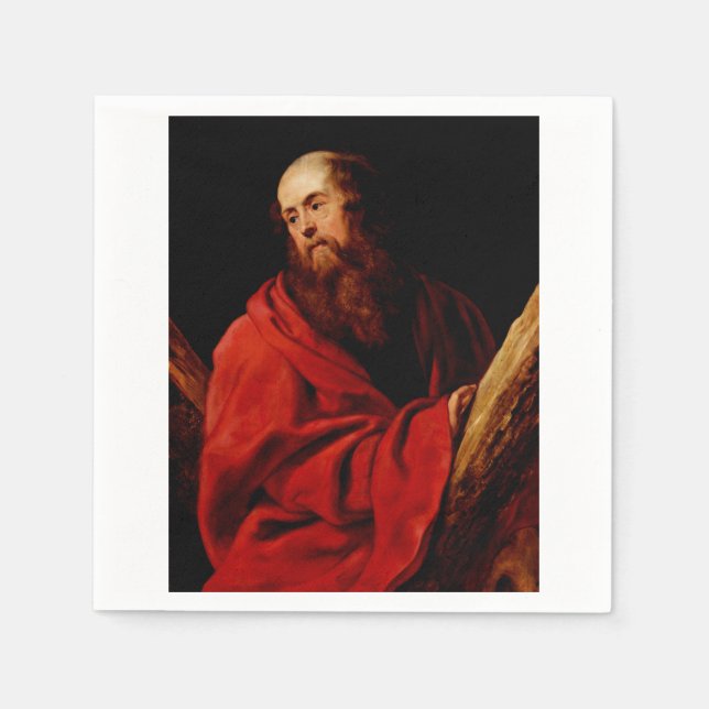 Saint Andrew by Peter Paul Rubens Napkin (Front)