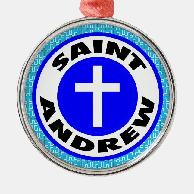 Saint Andrew Metal Ornament (Front)