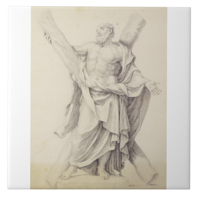 Saint Andrew the Apostle First‑Called Disciple Ceramic Tile (Front)