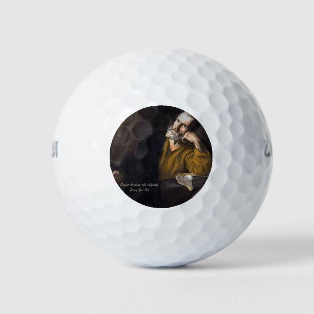 Saint Andrew The Apostle Golf Balls (Front)