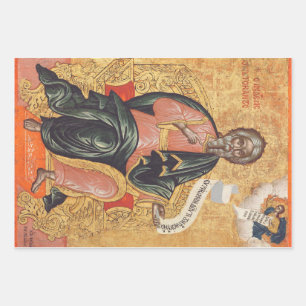 Saint Andrew the Apostle Orthodox icon Wrapping Paper Sheet