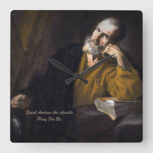 Saint Andrew The Apostle Square Wall Clock