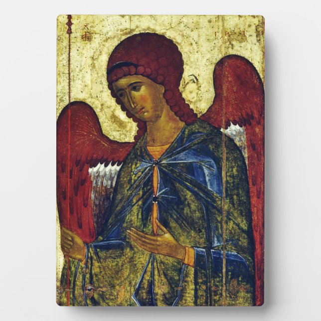Saint Angel Gabriel Orthodox Icon Plaque (Front)