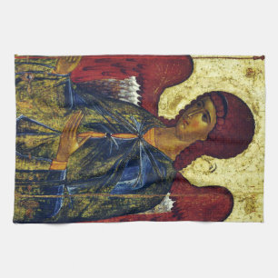 Saint Angel Gabriel Orthodox Icon Tea Towel