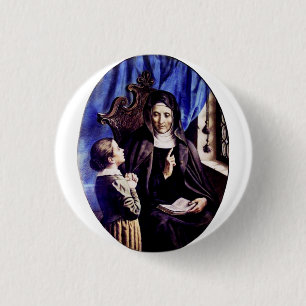 Saint Angela Merici Virgin and foundress 3 Cm Round Badge
