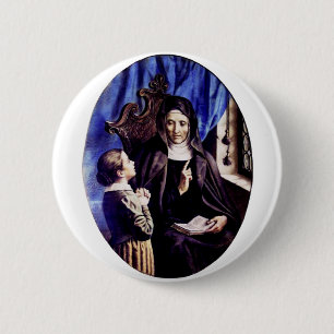 Saint Angela Merici Virgin and foundress 6 Cm Round Badge