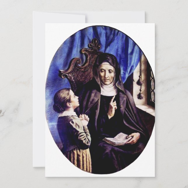 Saint Angela Merici Virgin and foundress Holiday Card (Front)