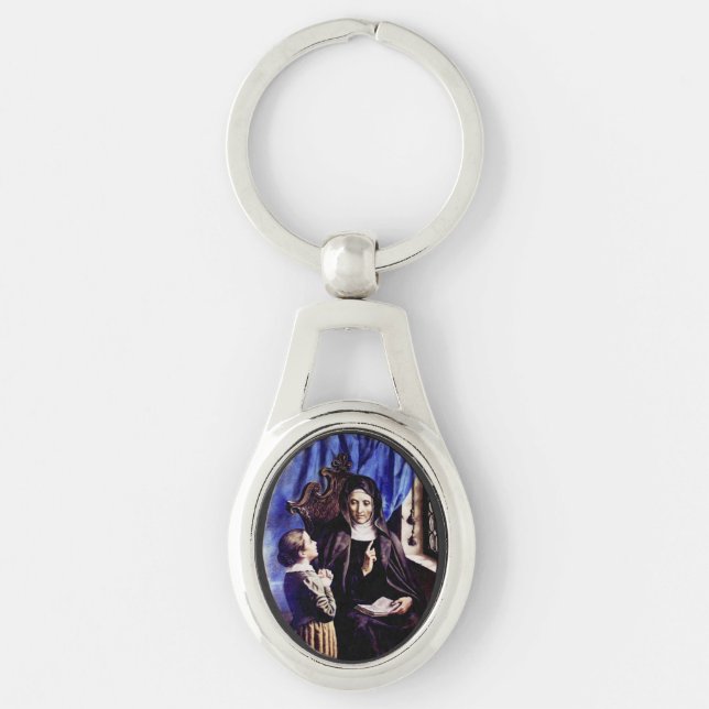 Saint Angela Merici Virgin and foundress Key Ring (Front)