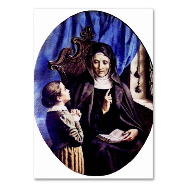 Saint Angela Merici Virgin and foundress Table Number (Front)