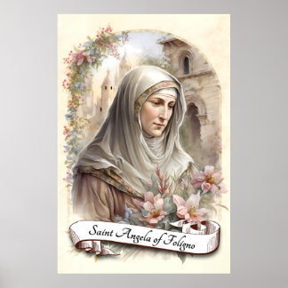 Saint Angela of Foligno Poster
