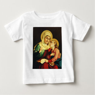 Saint Ann and Virgin Mary Baby T-Shirt