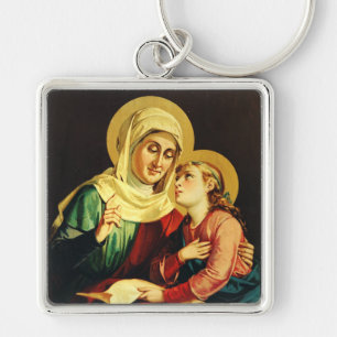 Saint Ann and Virgin Mary Key Ring