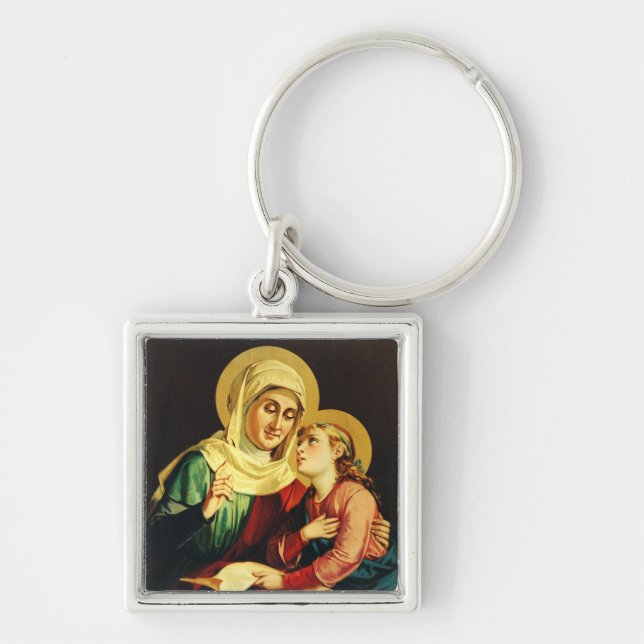 Saint Ann and Virgin Mary Key Ring (Front)