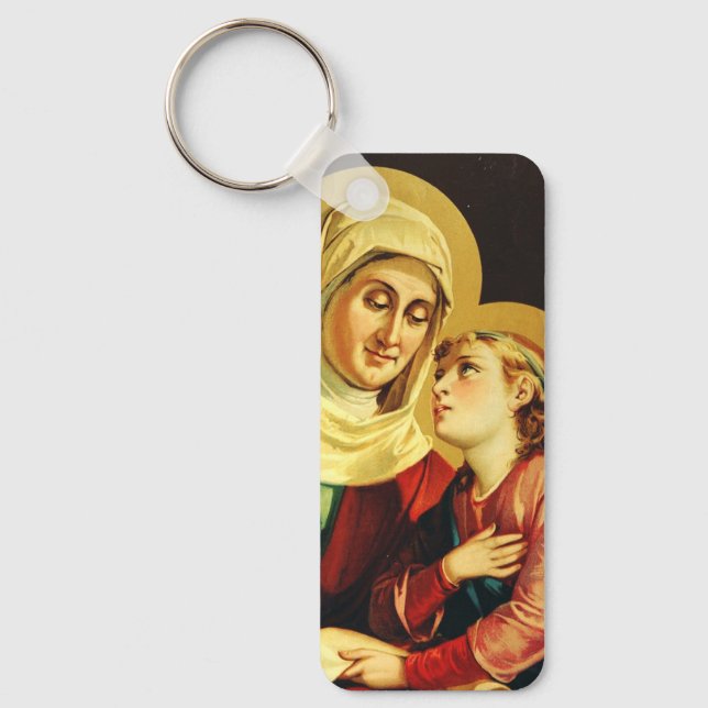 Saint Ann and Virgin Mary Key Ring (Front)