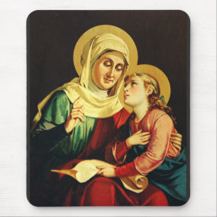 Saint Ann and Virgin Mary Mouse Pad