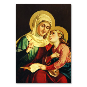 Saint Ann and Virgin Mary Table Number