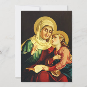 Saint Ann and Virgin Mary Thank You Card