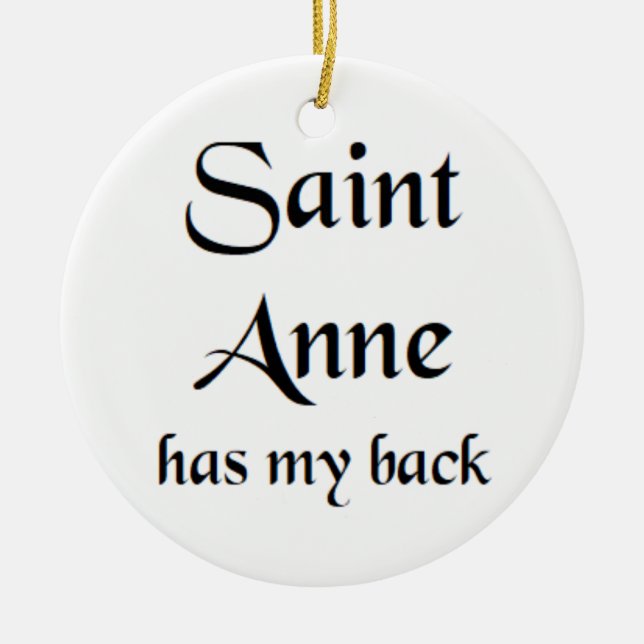 saint anne ceramic ornament (Front)