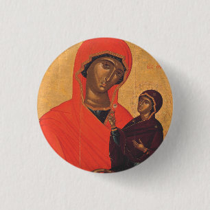 Saint Anne with the Virgin Mary 3 Cm Round Badge